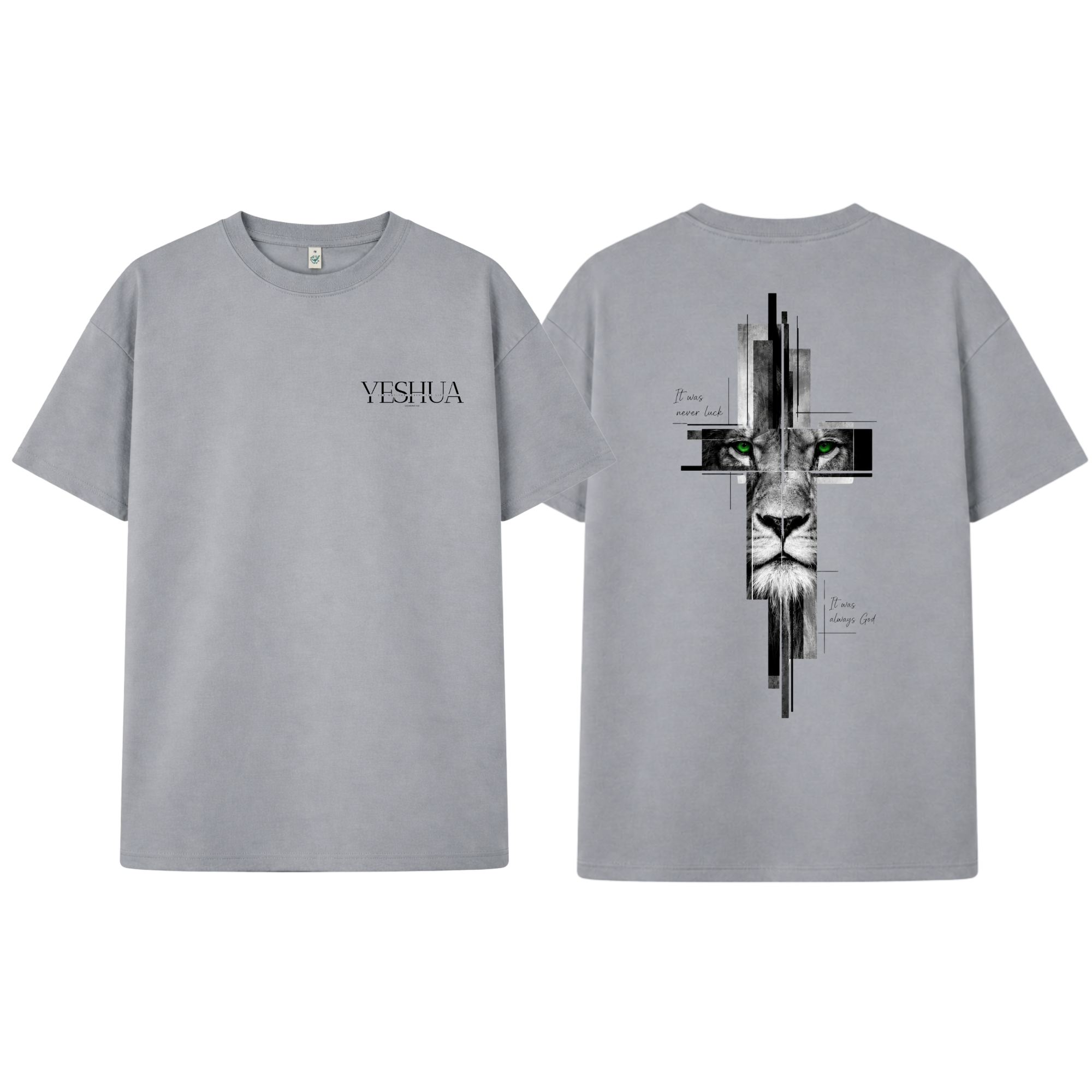 Christliches Unisex T-Shirt „Yeshua – It Was Always God“