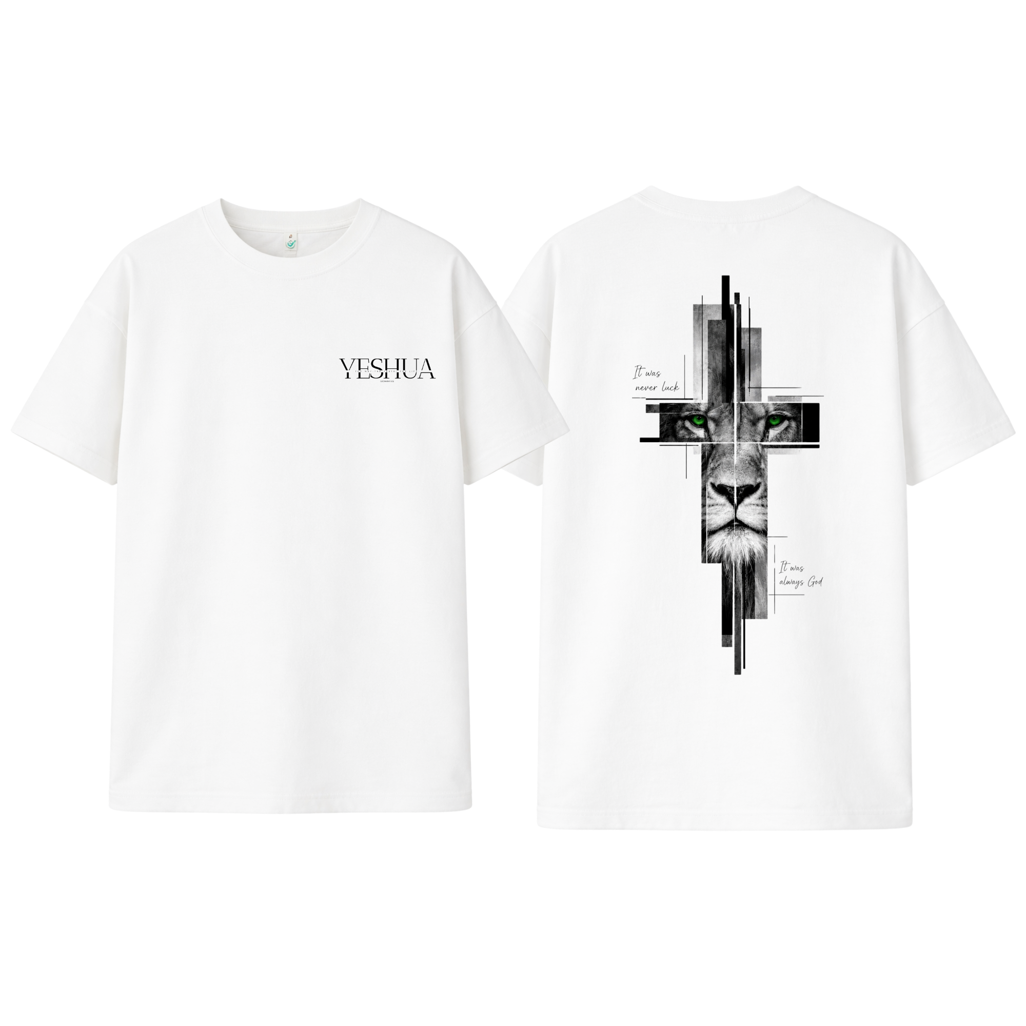 Christliches Unisex T-Shirt „Yeshua – It Was Always God“