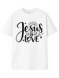Christliches Unisex T-Shirt „Jesus Is Love“