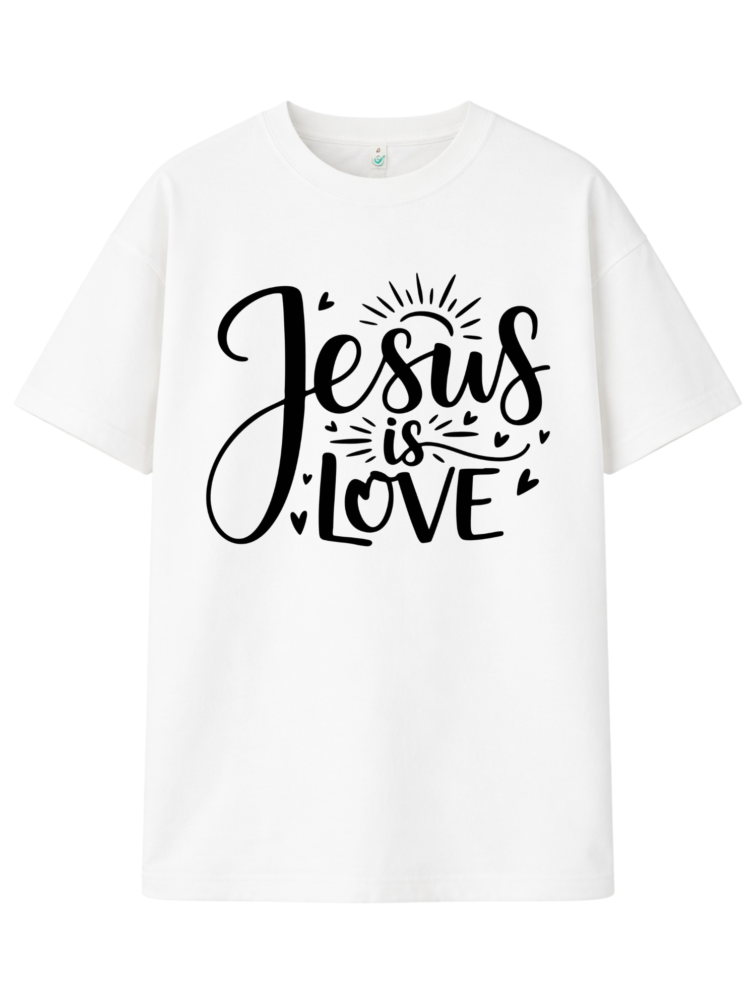 Christliches Unisex T-Shirt „Jesus Is Love“