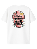 Christliches T-Shirt „Praying Mama Raising Warriors“
