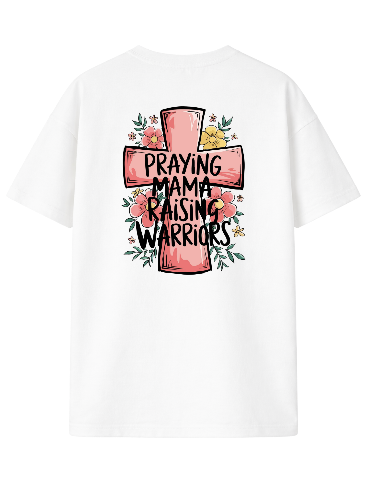 Christliches T-Shirt „Praying Mama Raising Warriors“