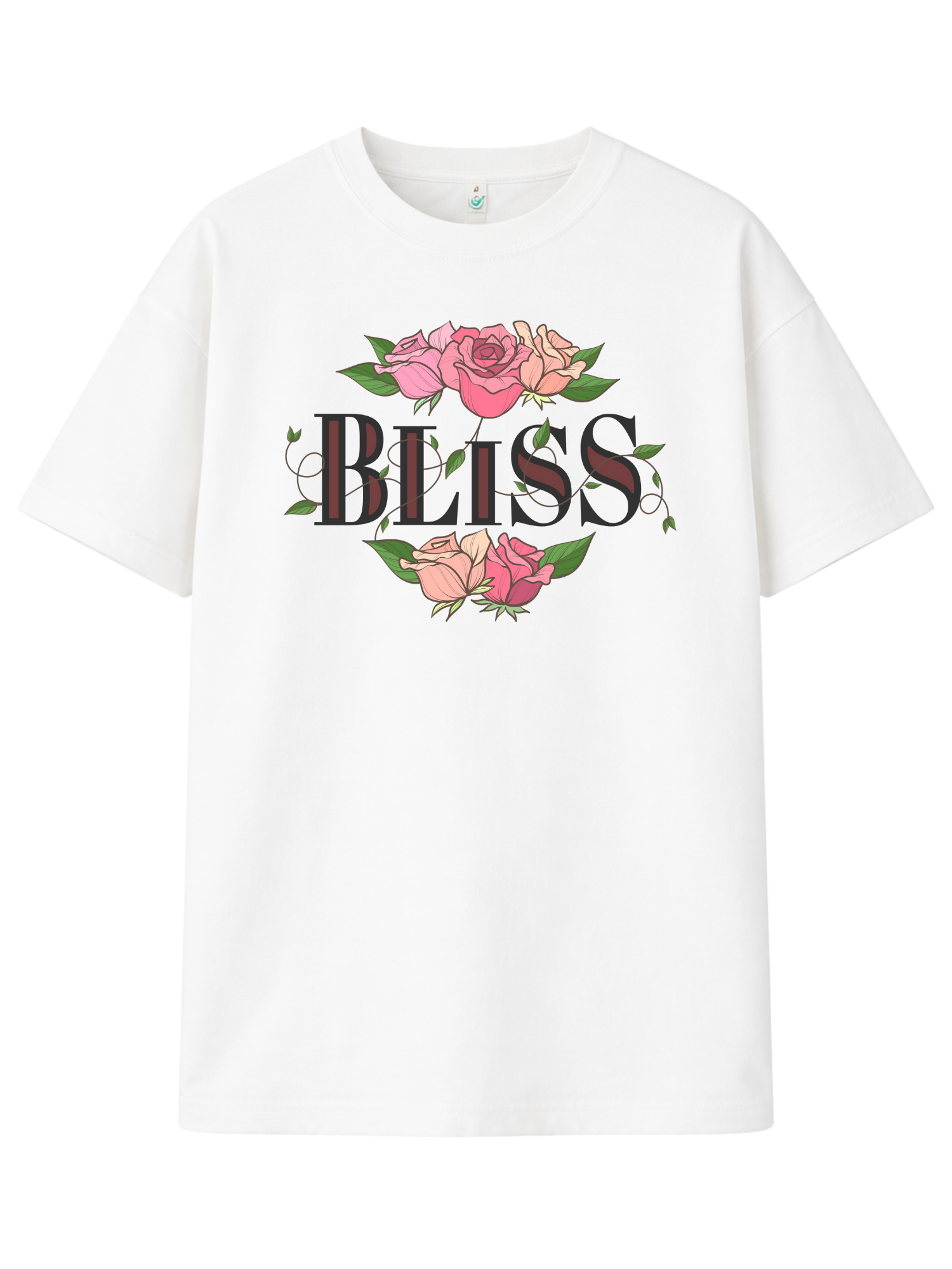 Bliss Oversize T-Shirt Weiß