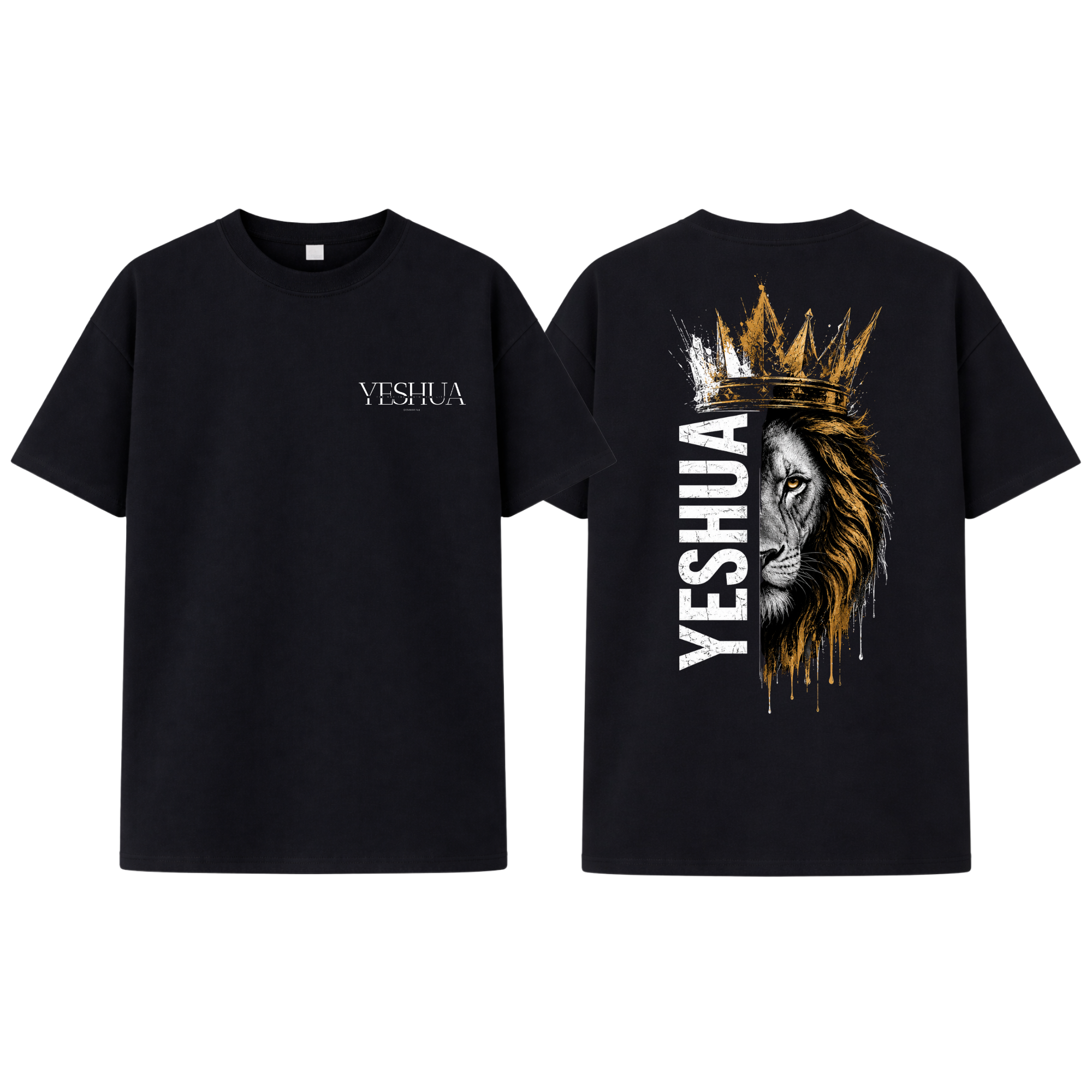 Christliches Unisex T-Shirt „Yeshua – Lion of Judah“