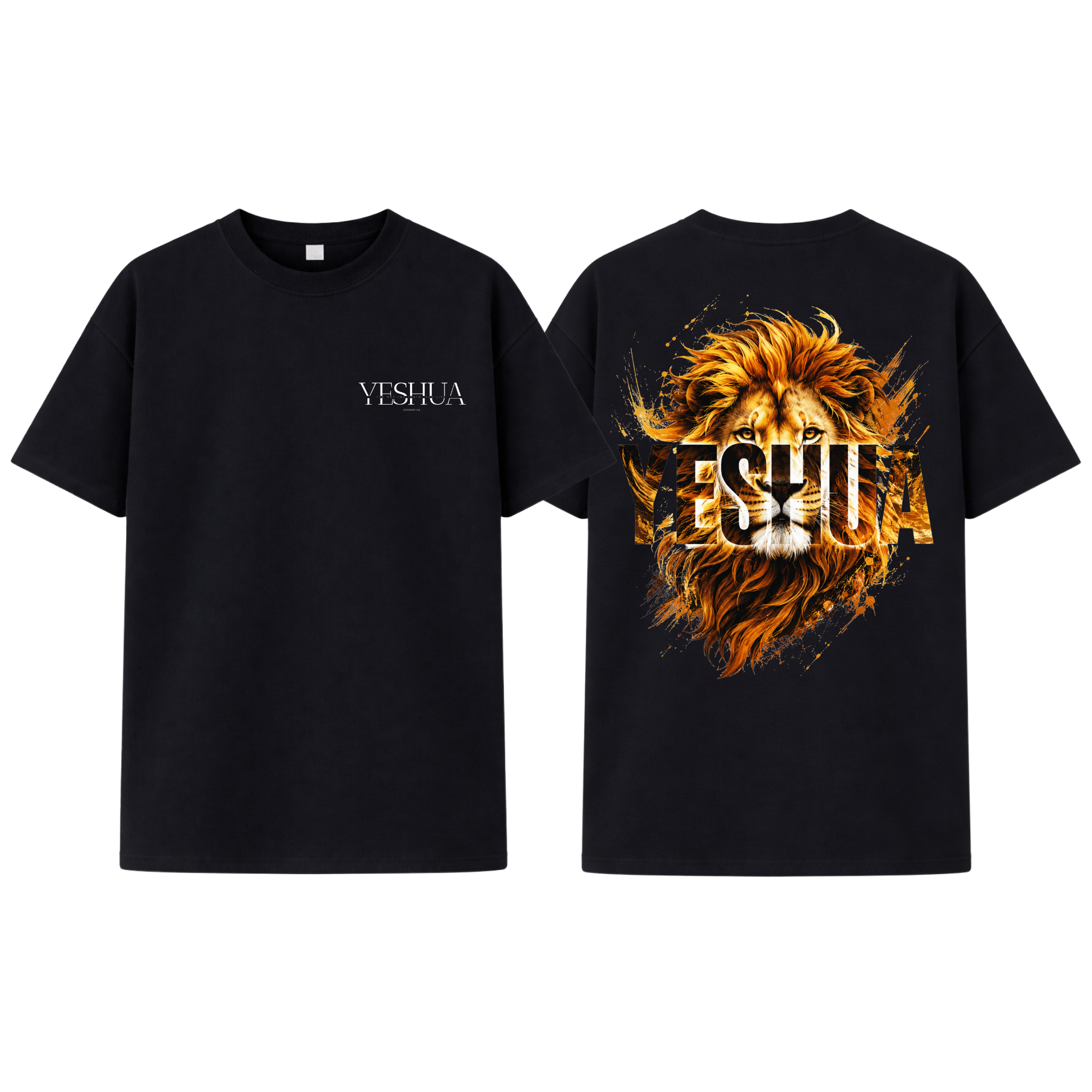 Christliches Unisex T-Shirt „Yeshua Lion“