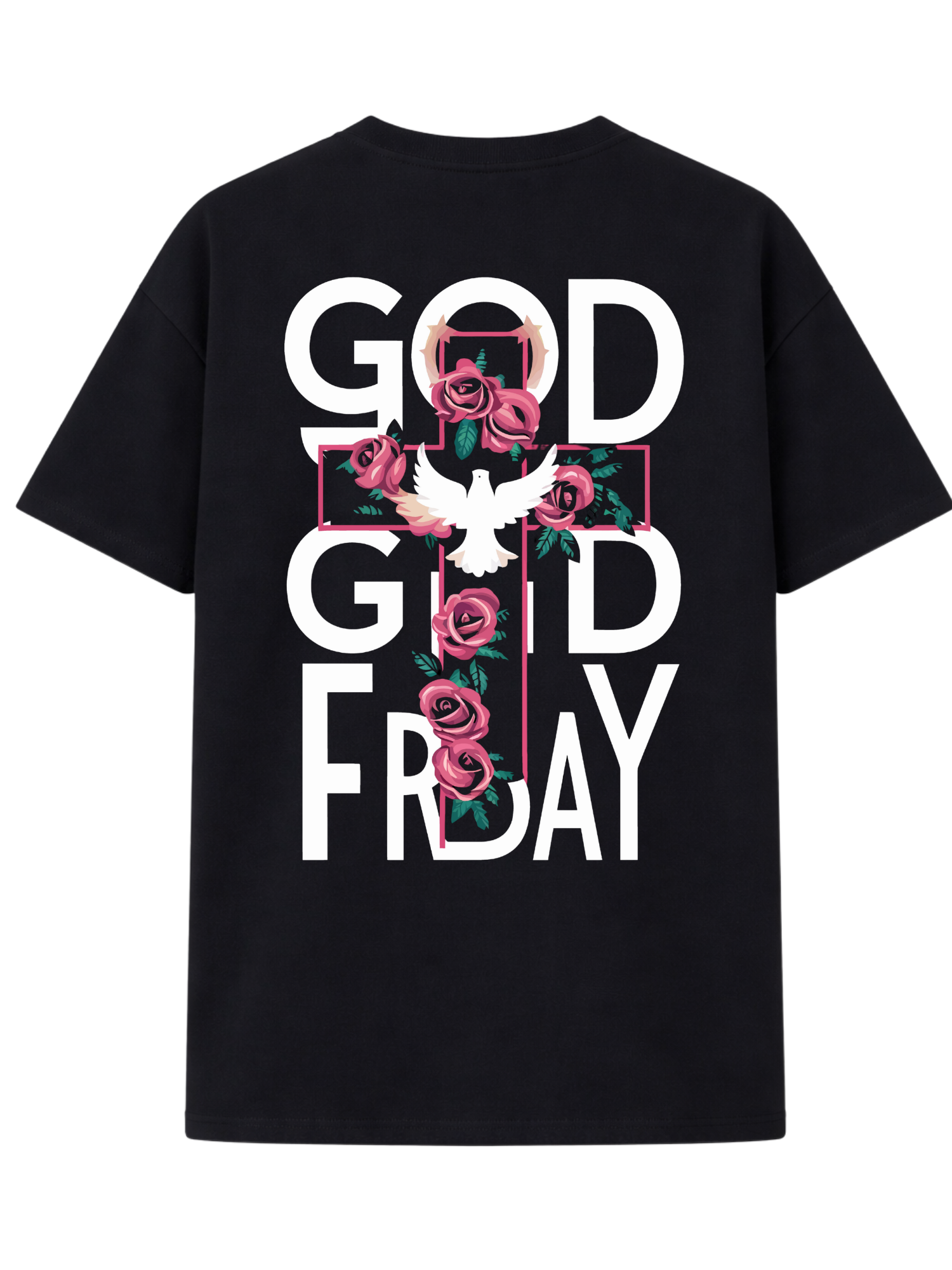 God Good Friday T-Shirt Schwarz