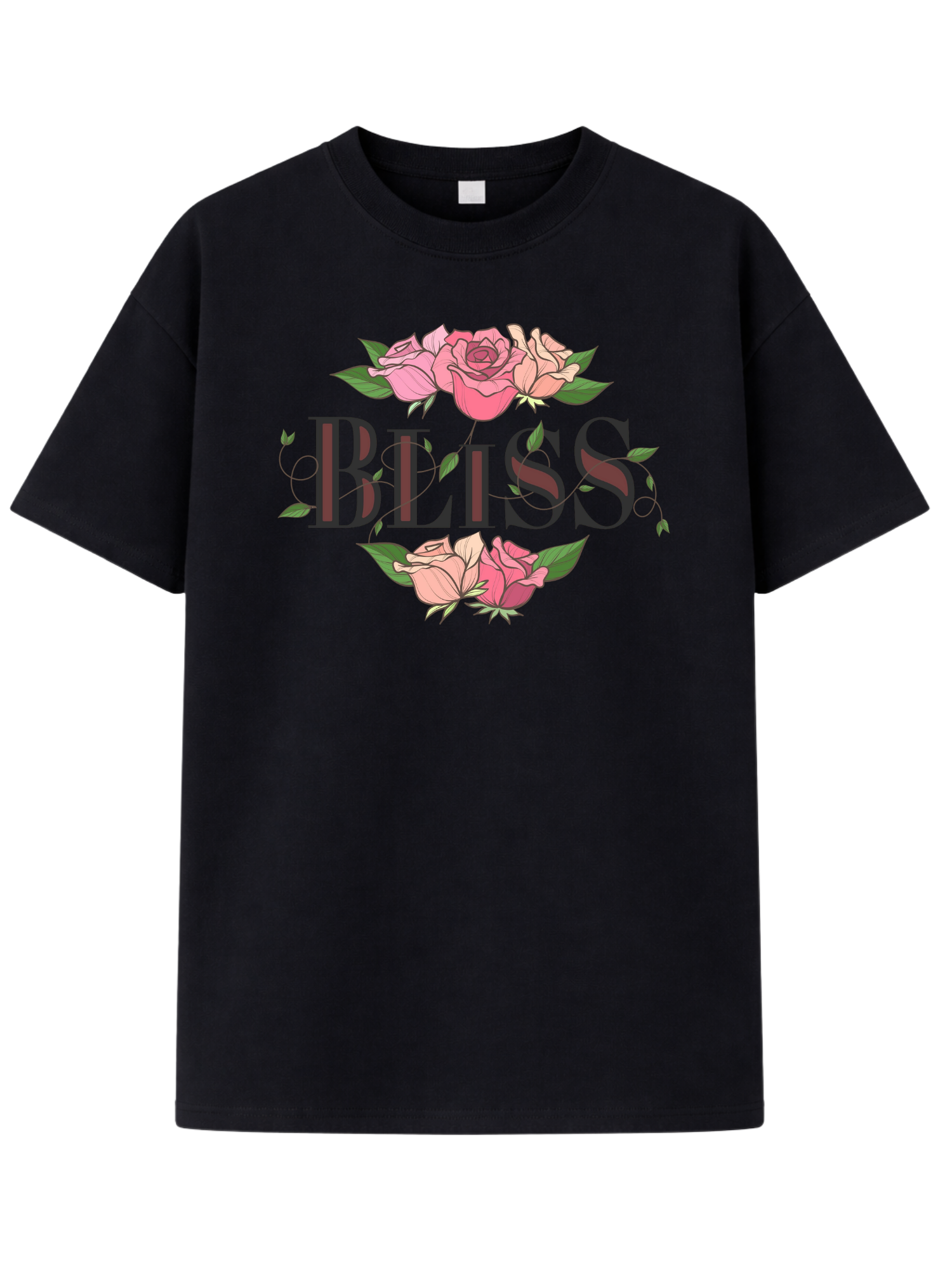 Bliss Oversize T-Shirt Schwarz