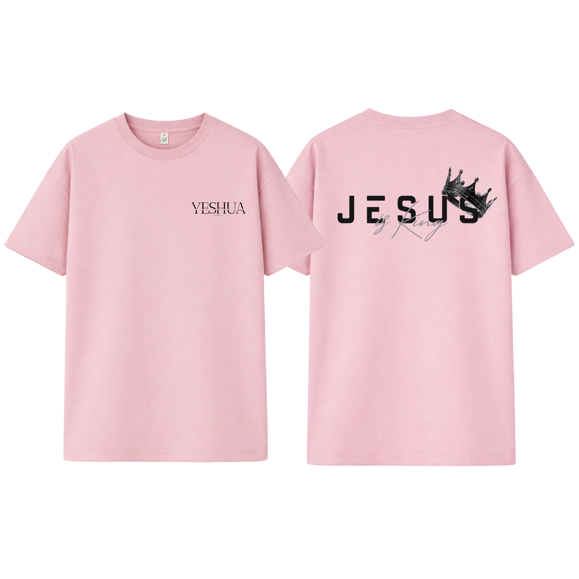 Christliches Unisex T-Shirt „Yeshua – Jesus Is King“
