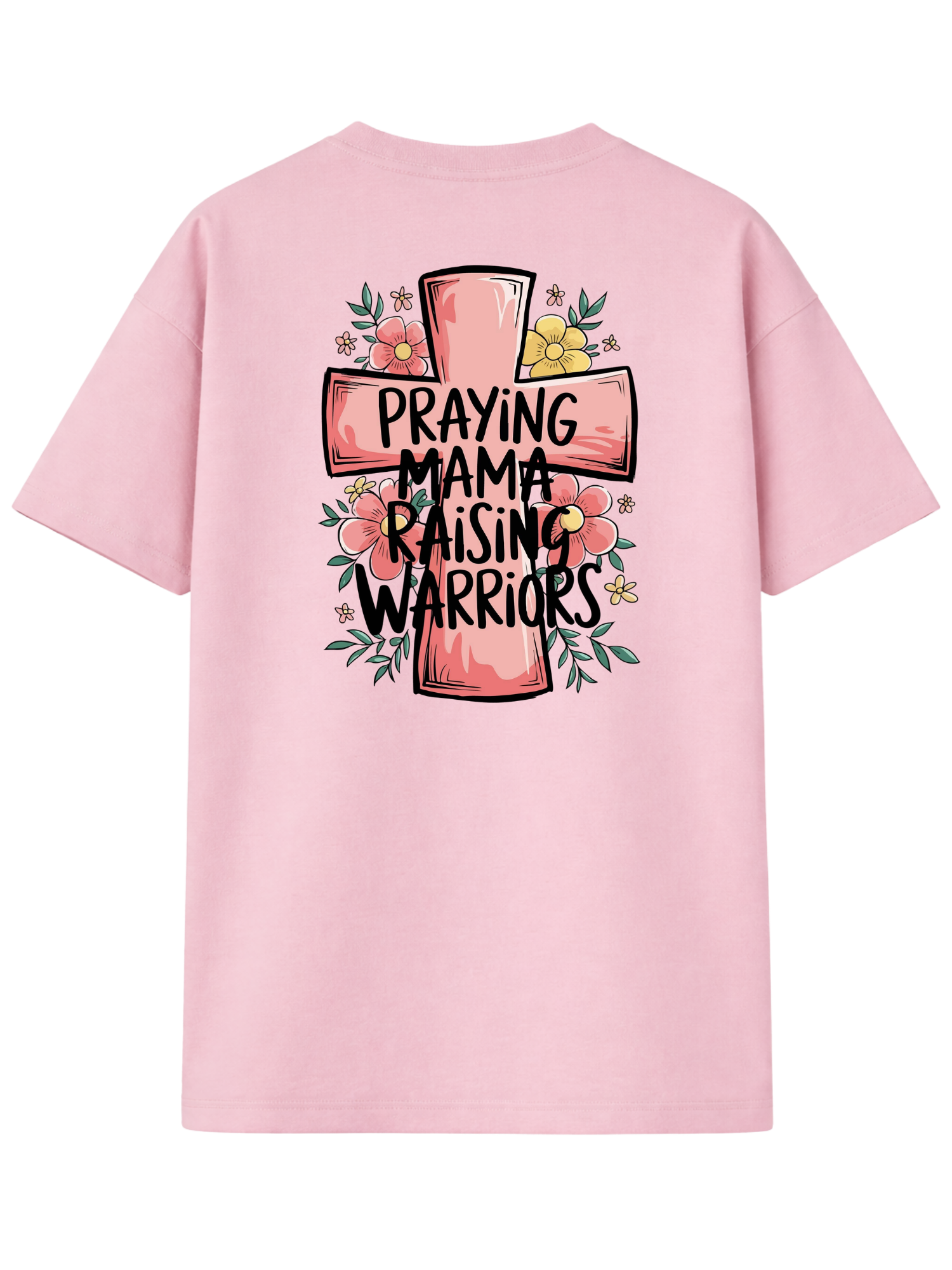 Christliches T-Shirt „Praying Mama Raising Warriors“