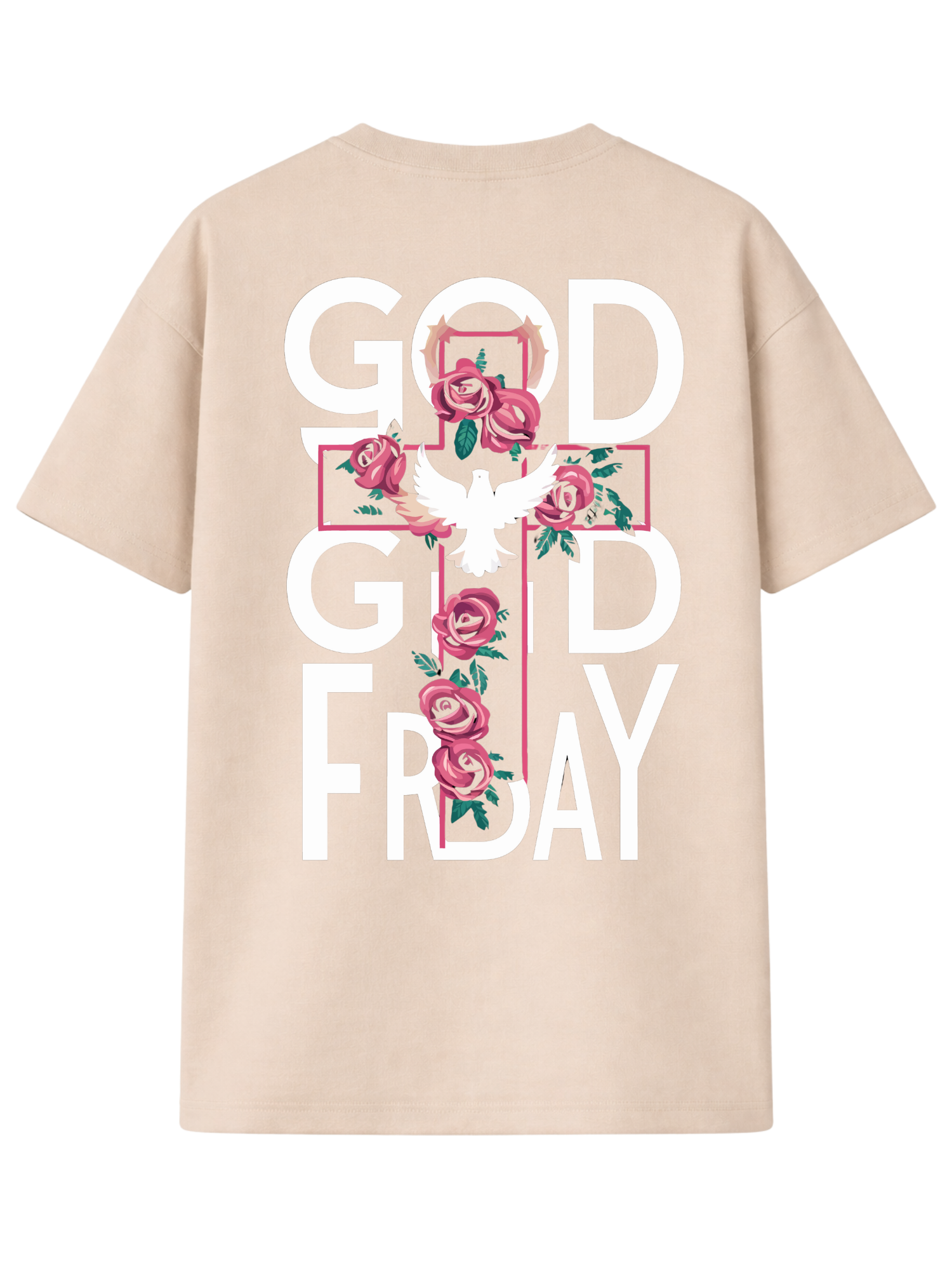 God Good Friday T-Shirt Beige