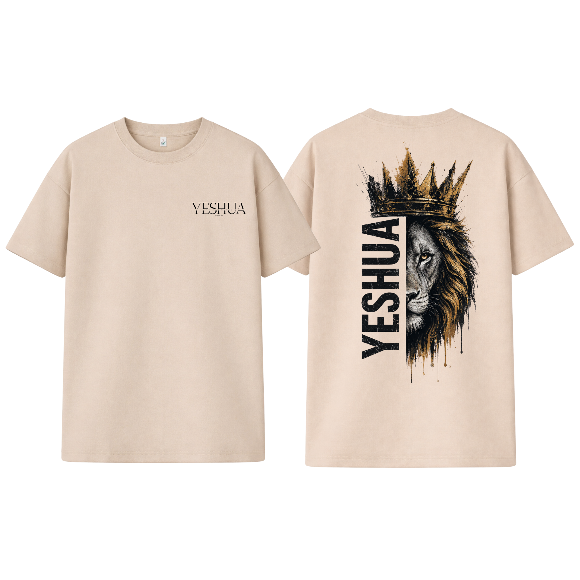 Christliches Unisex T-Shirt „Yeshua – Lion of Judah“