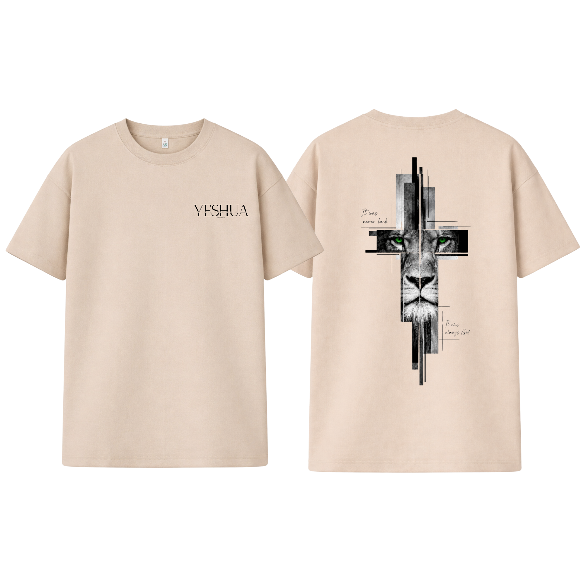 Christliches Unisex T-Shirt „Yeshua – It Was Always God“