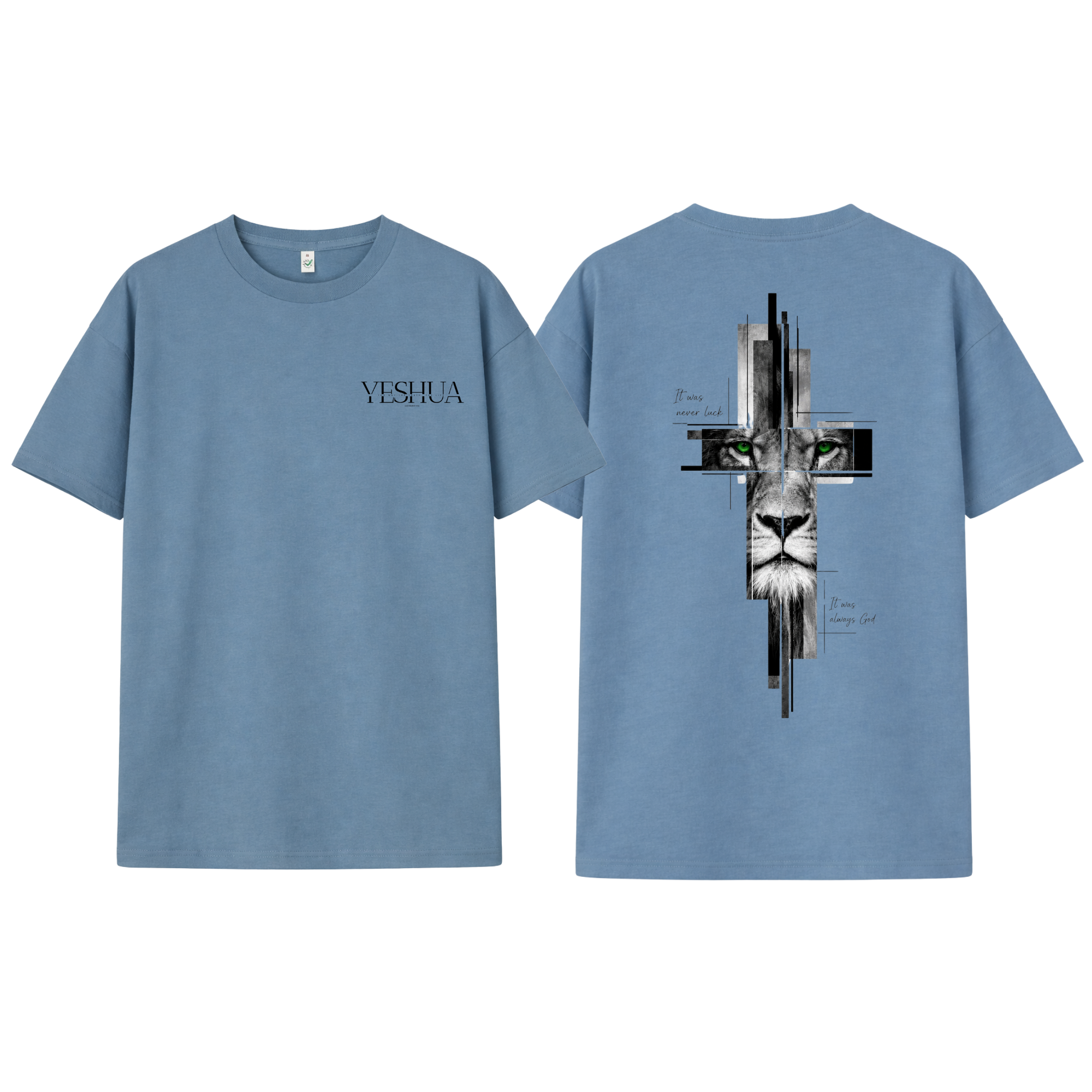 Christliches Unisex T-Shirt „Yeshua – It Was Always God“