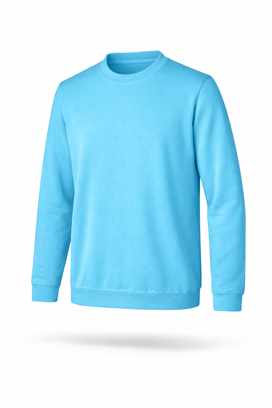 Herren Basic Sweatshirt mit Rundhalsausschnitt (Vorderseite)