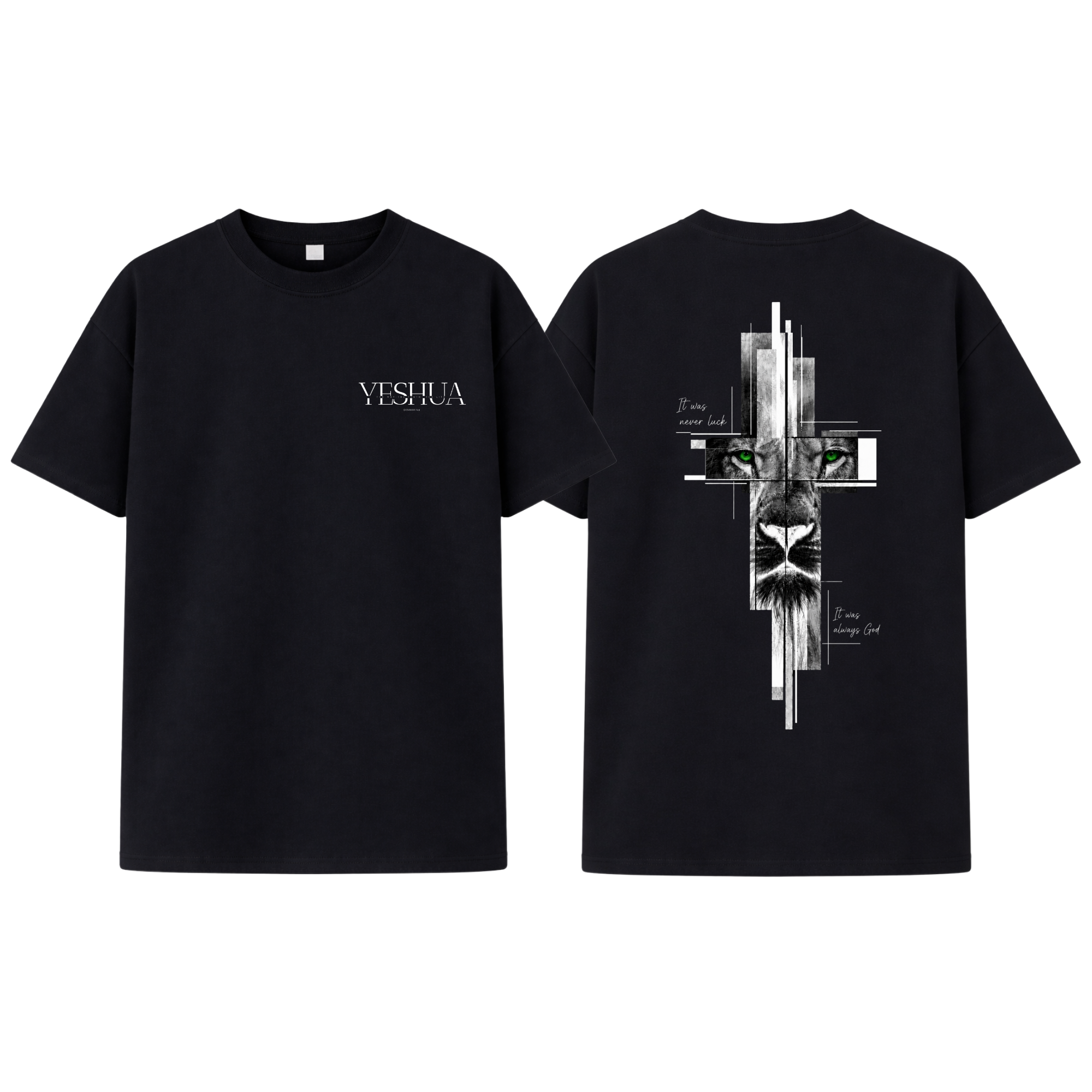 Christliches Unisex T-Shirt „Yeshua – It Was Always God“
